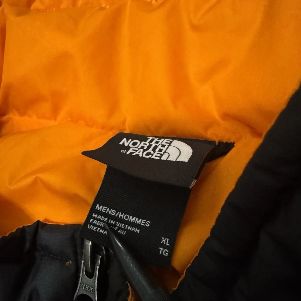 The North Face Men's 550 Orange & Black XL Puffer Vest